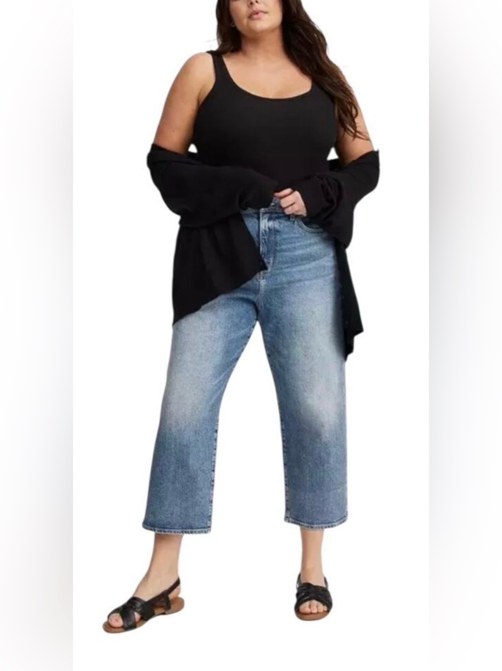 NWT Torrid crop high-rise straight ankle classic denim jeans size 18